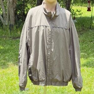 Men's Roundtree & Yorke Sport Big & Tall Lightweight Tan Jacket Size 2XB